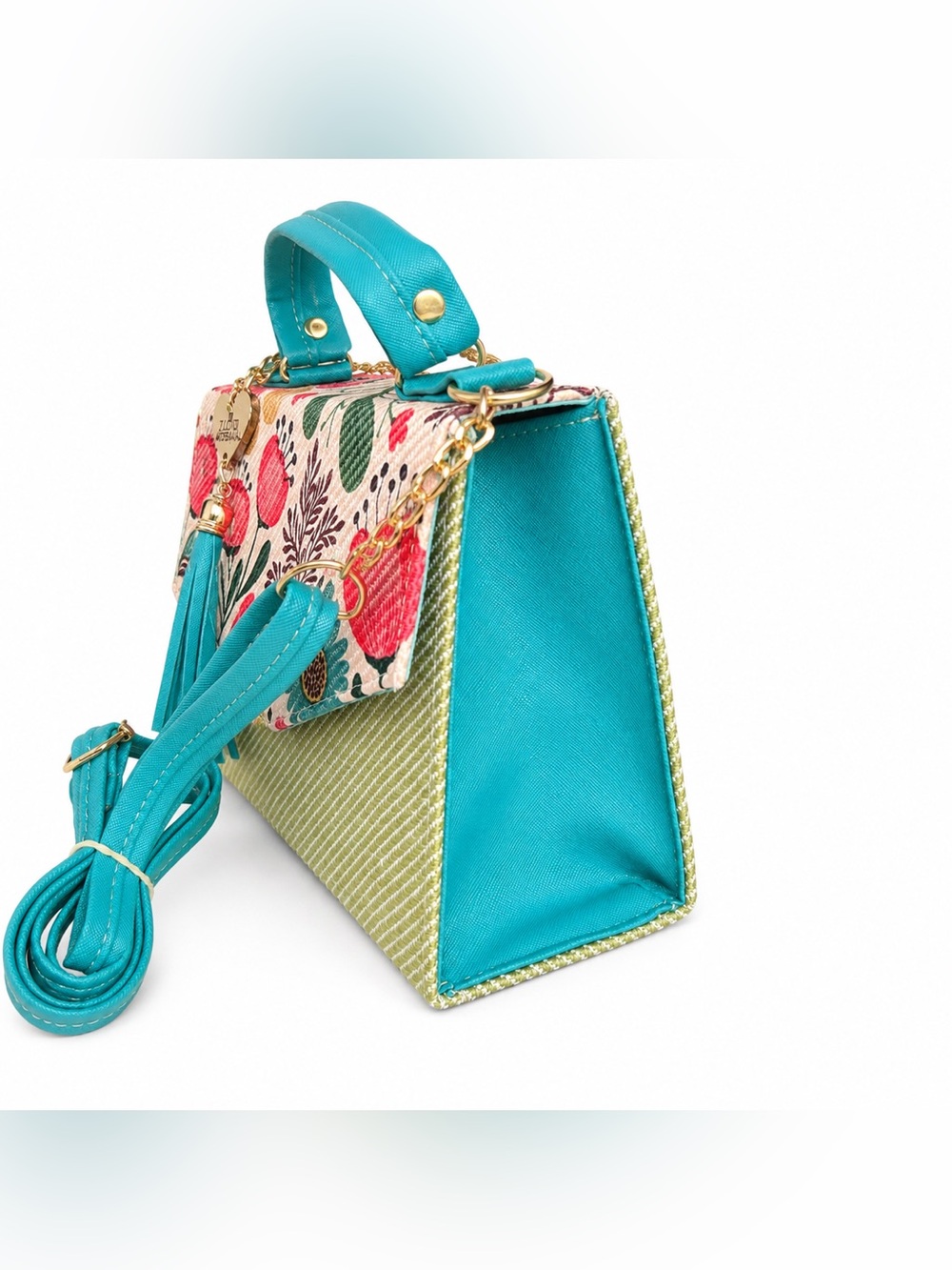 Handmade Crossbody Jute Bag - Picture 2 of 6
